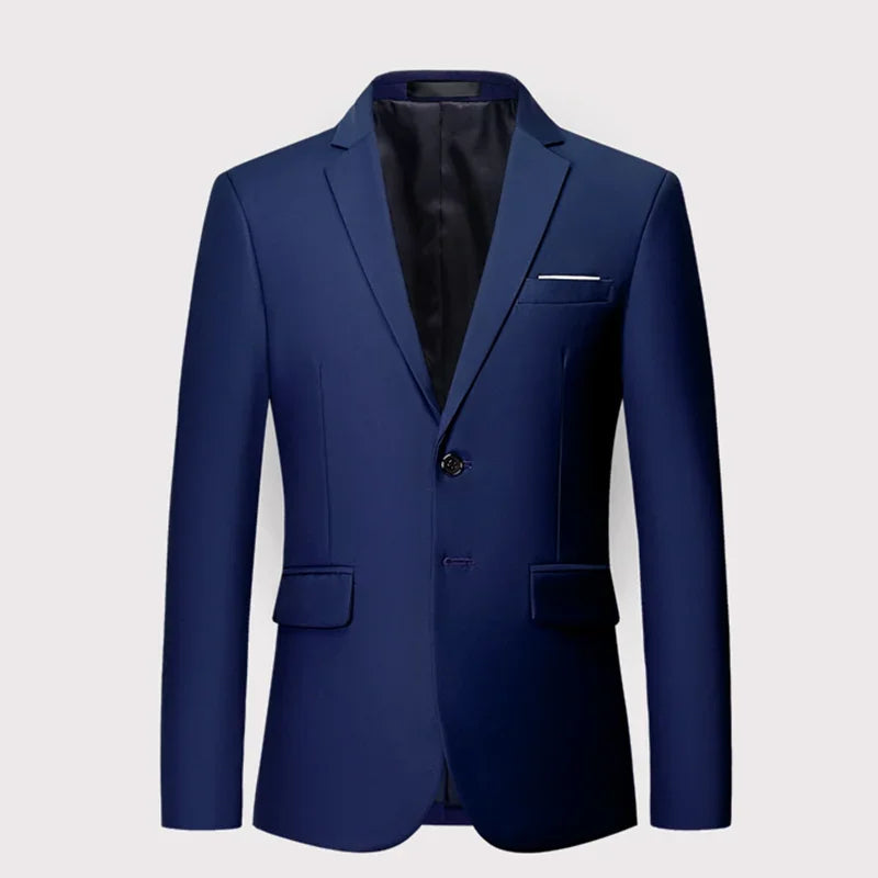 Blazer Masculino Slim Casual Majesty Azul