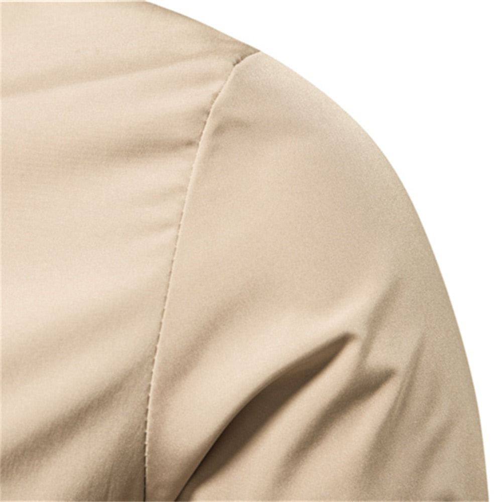 detalhes jaqueta bomber masculina Caqui