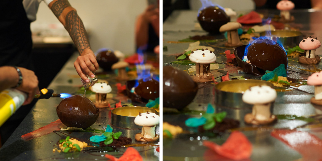 The Epic Experiential Dessert Table with Chef On The Move, Mr. Jiju Rajappen. Sheraton Samoa Aggie Grey's Hotel. Apia, Samoa.