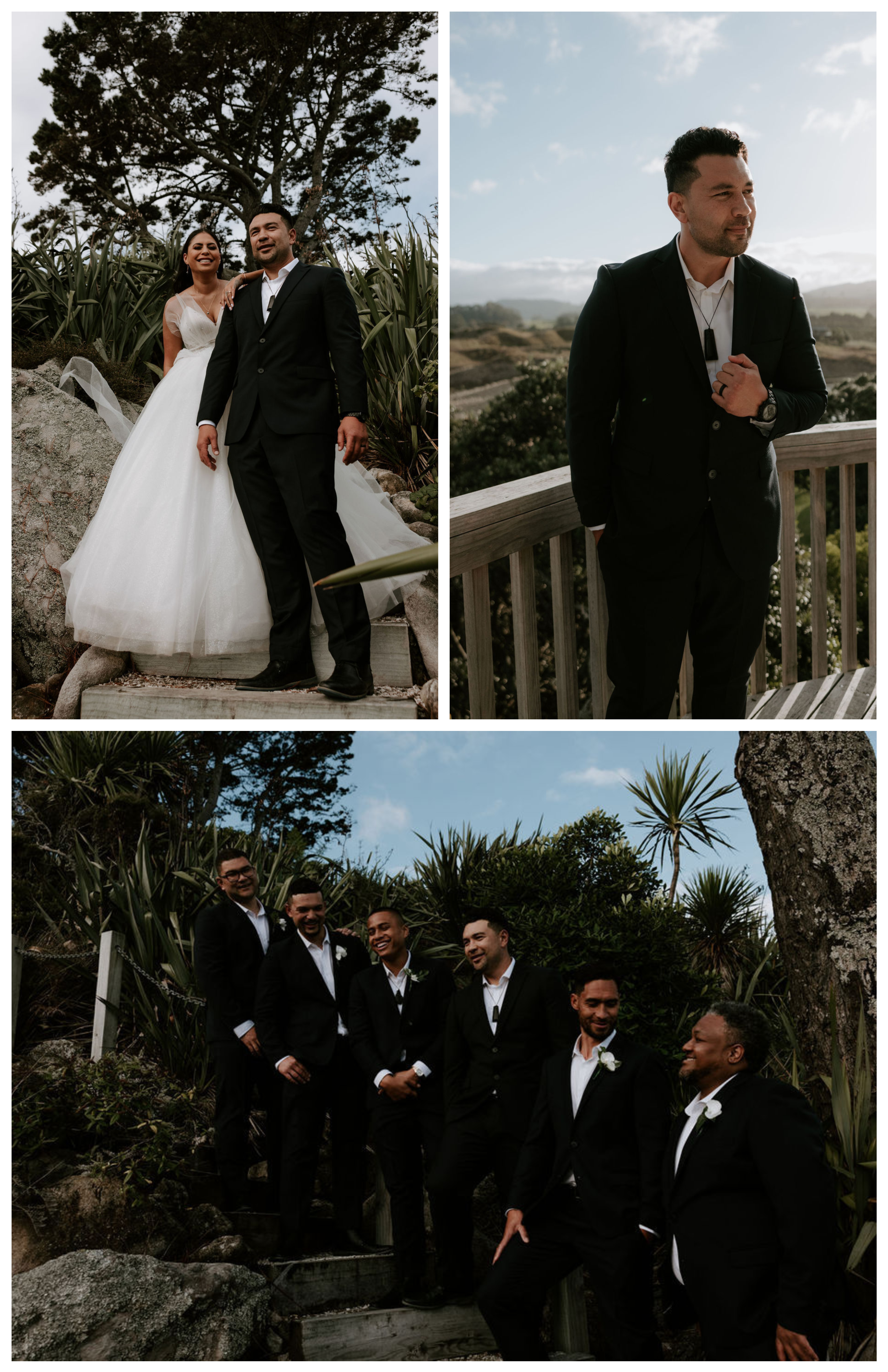 Bride, Groom and the Groomsmen | Picture Credit: 📸: @zemanandco