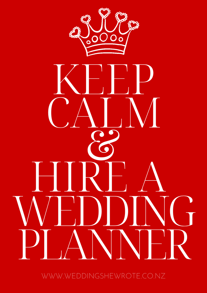 Hire a wedding planner - www.weddingshewrote.co.nz