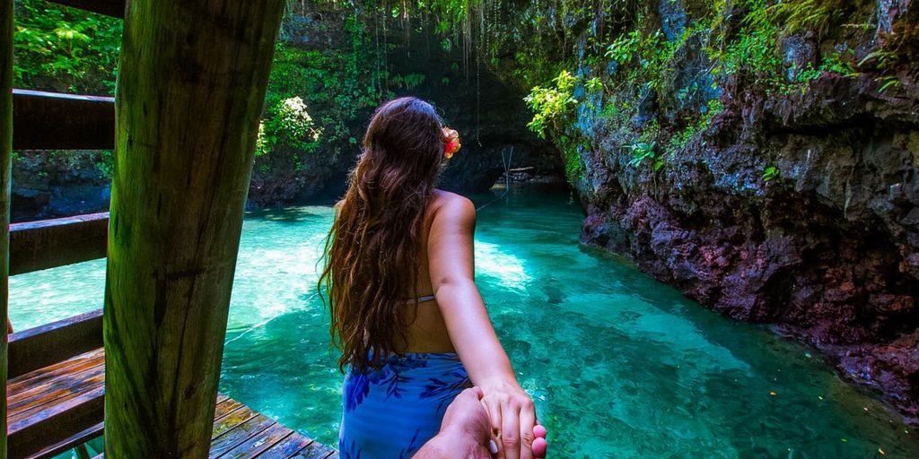 Come with me to the To Sua Trench, Samoa. Photo: Ken Tai Tin Images