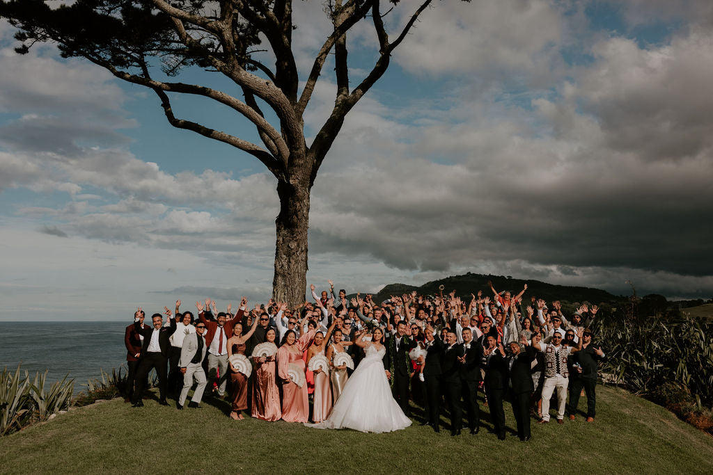 Wedding party at a celebration