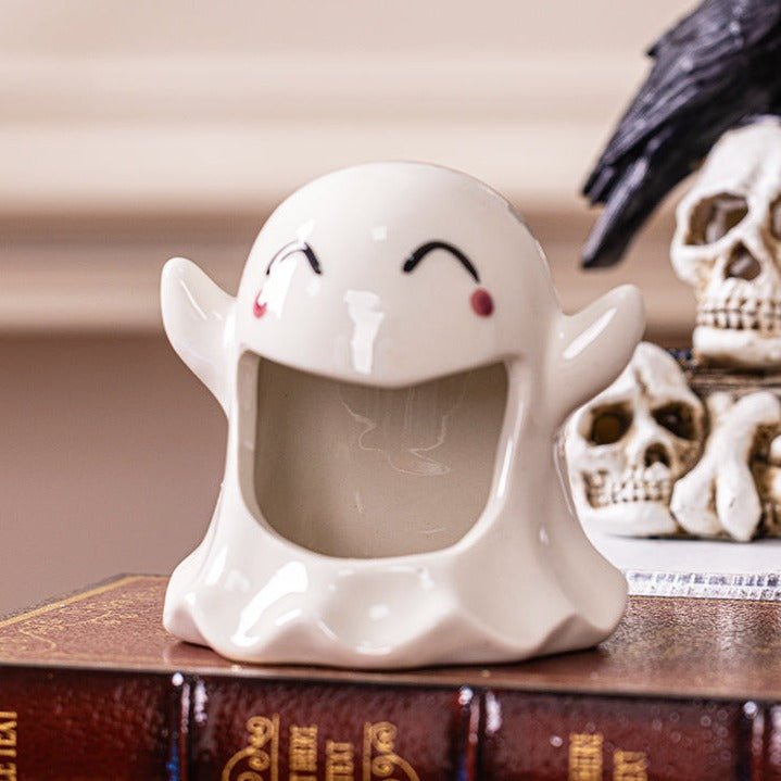 Cute Ghost Halloween Candle Holder - patchandbagel product image