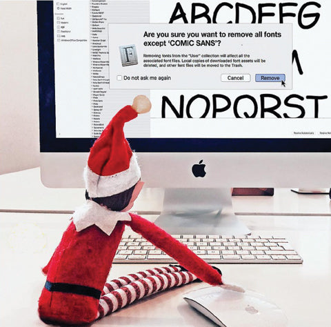 Elf deleting fonts from computer