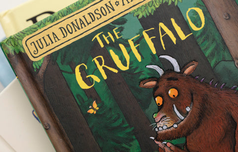 Stack of children's books. The Gruffalo