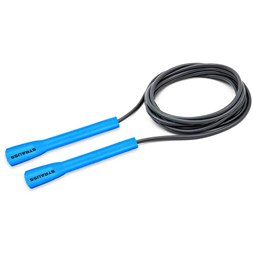 Strauss Skipping & Jump Rope for Men & Women - Used in Weight Loss - Skipping Exercise Workout for Weight Loss - Skipping for Fitness (Multicolor) Blue