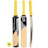 Strauss Popular Willow Cricket Bat PW-100 With Ball