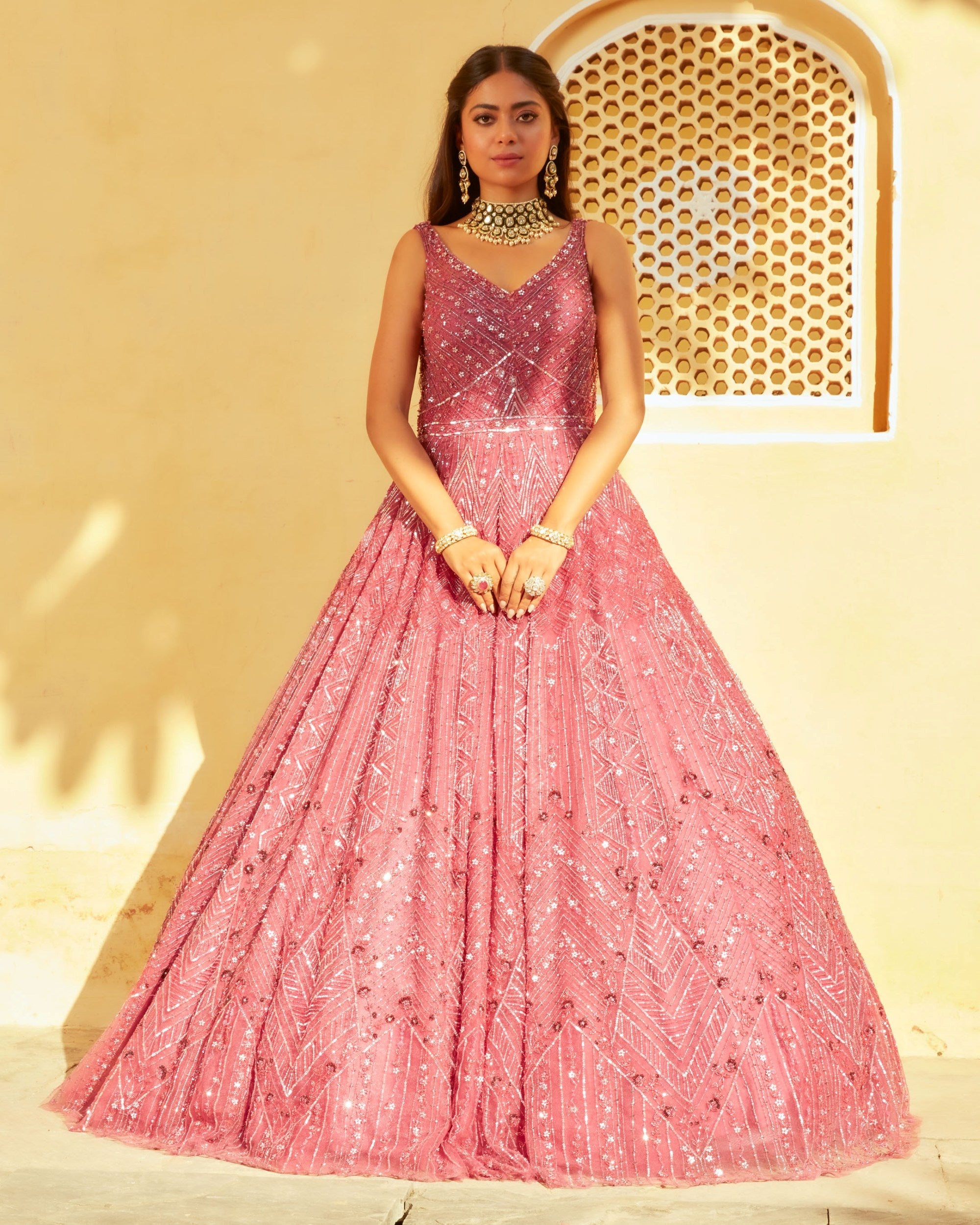 Barbie Doll Dress | Elegant Rainbow Fashion