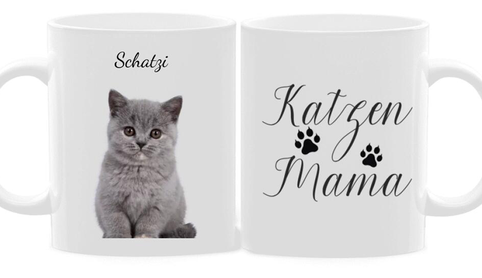 Cat Mom - Mug with Photo Personalized