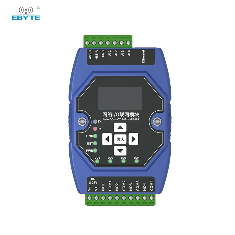Ebyte ME31-XAAX0440 4 way Analog input Modbus gateway support network module ethernet io module lorawan device