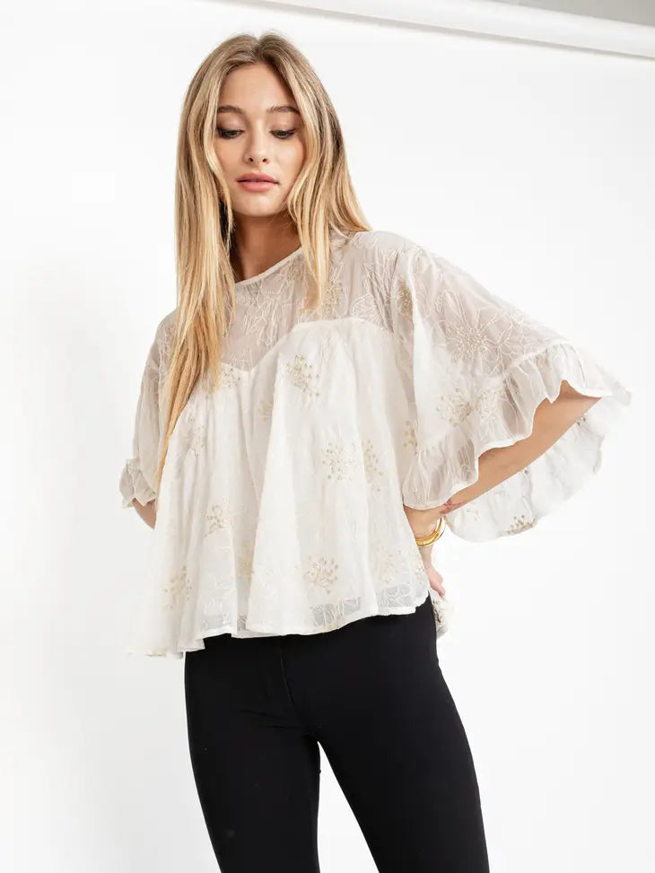 Flowy Blouse, REBELRY BOUTIQUE