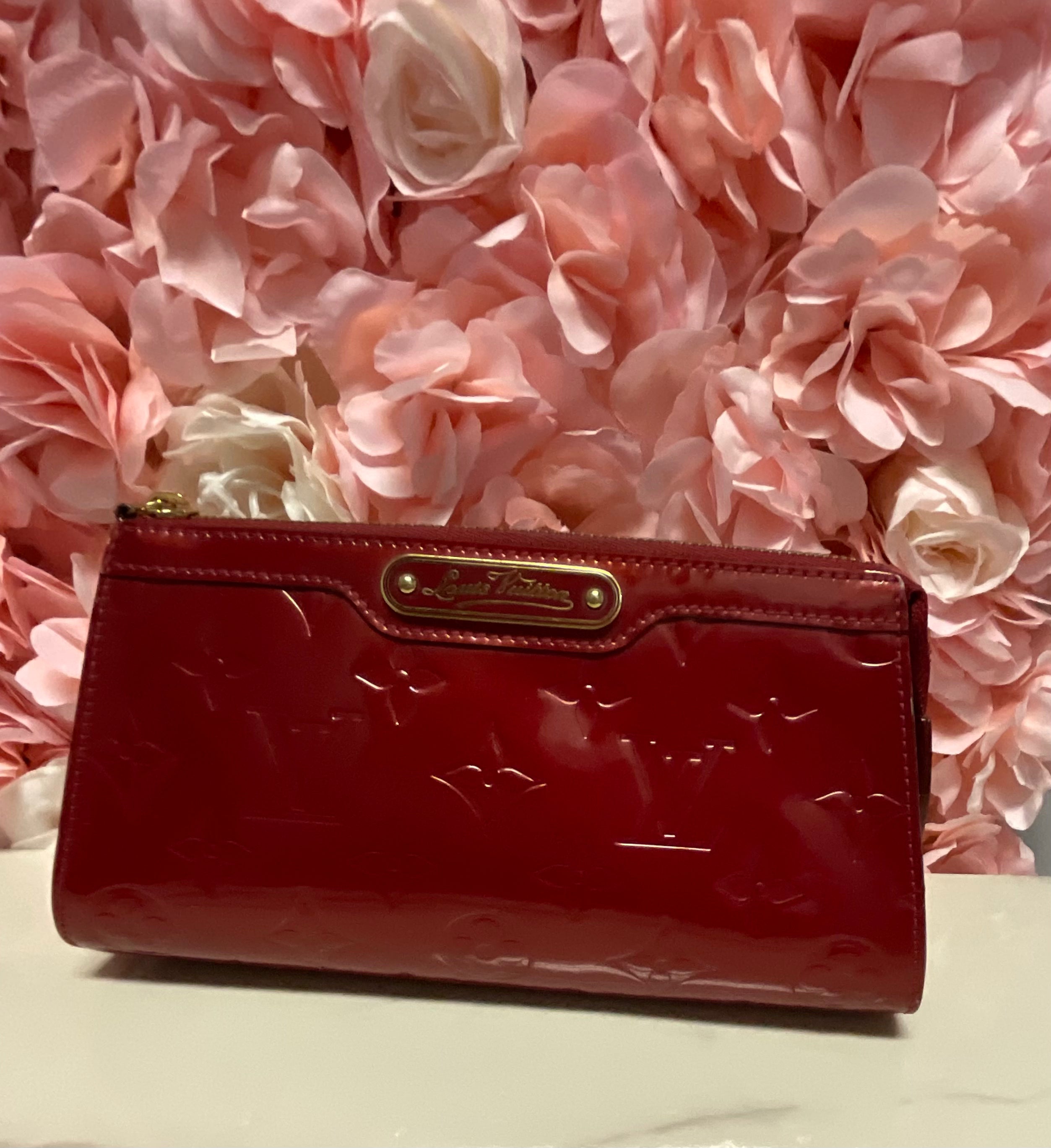 Red makeup LV bag