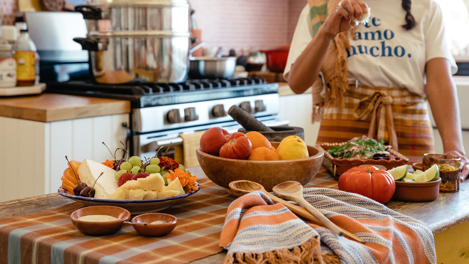 Kim Herrera Cruz of Citlali Tamales in the kitchen.