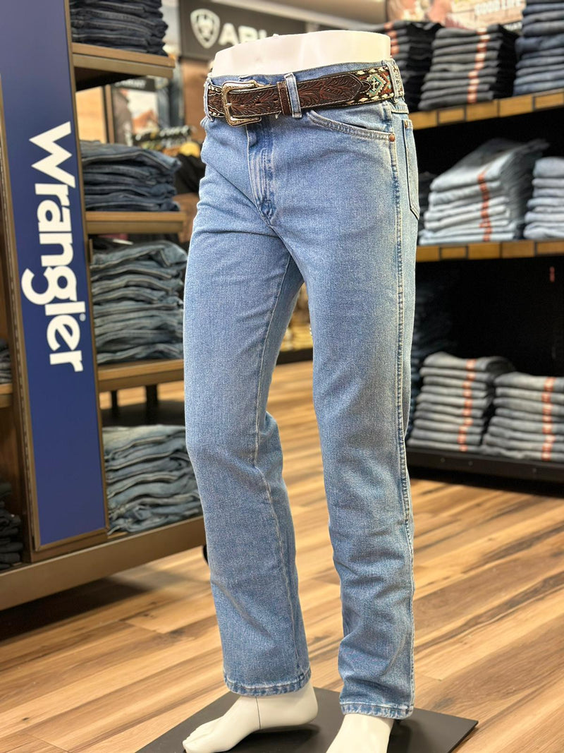 Men's Wrangler Jeans (936GBH) Cowboy Cut Slim Fit - Stone Bleach