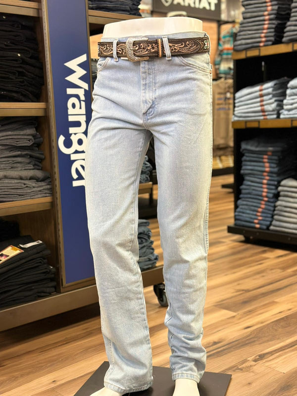 JEANS WRANGLER HOMBRE CORTE COWBOY SLIM FIT PRELAVADO TAN 936TAN –