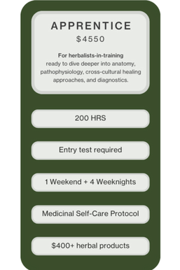 Apprentice Herbalist certification by Verse