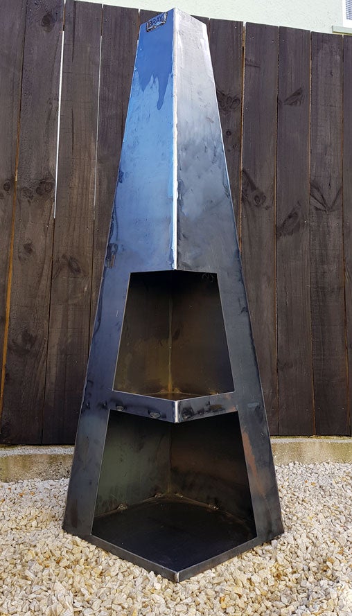 TARANAKI Corten Steel Fireplace – braydesignnz