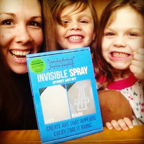 Some of our Kickstarter supporters and their invisible spray kit!
