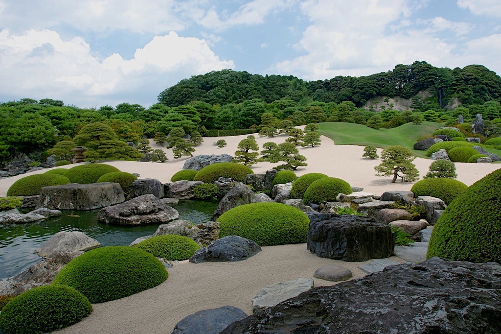 Adachi Museum of Art gardens opened in 1970, Yasugi, Japan.
