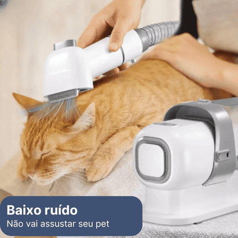 Máquina de Tosar Cão | Com Aspirador Portátil e Vácuo | Capacidade de 2,3L - Boompreçopet