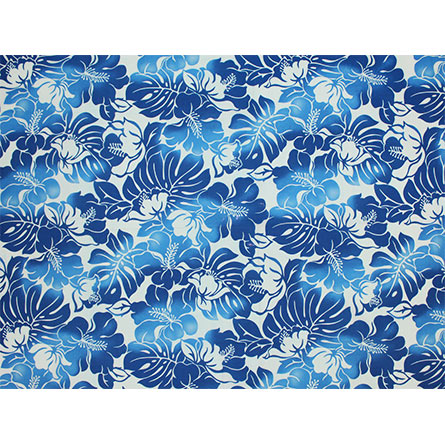 Black and White Hibiscus Poly Cotton Fabric – California Hula Center