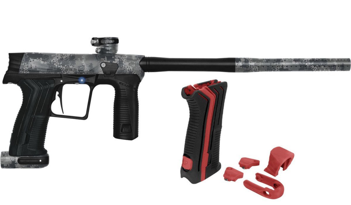 Planet Eclipse Etha 3 Electronic Paintball Marker Gun -HDE Urban w/ Red Grips - NEW