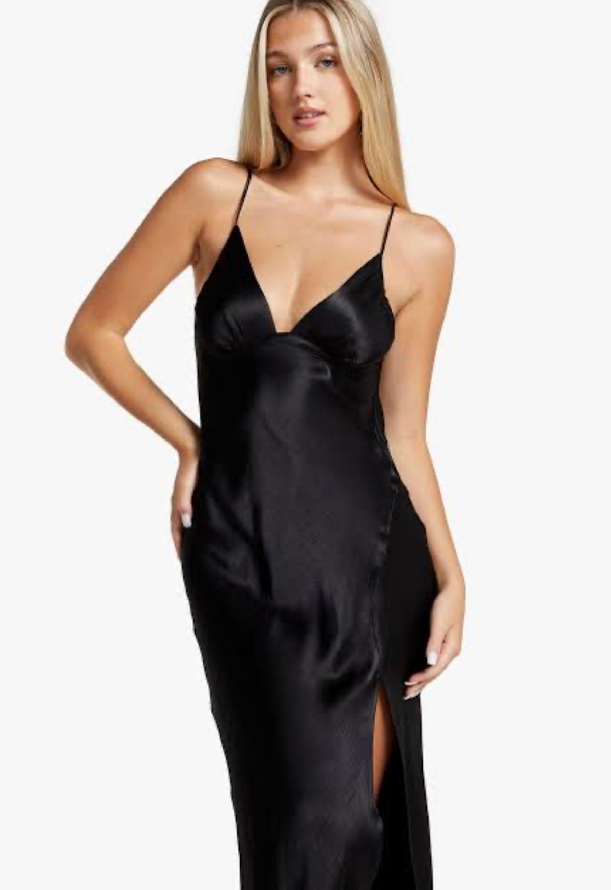 Bec & Bridge - Ren Split Maxi Dress - Black | All The Dresses