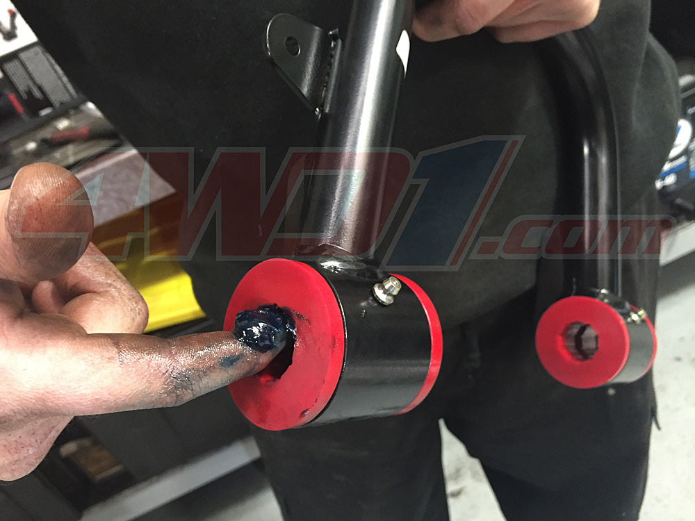 greasing control arm bushes