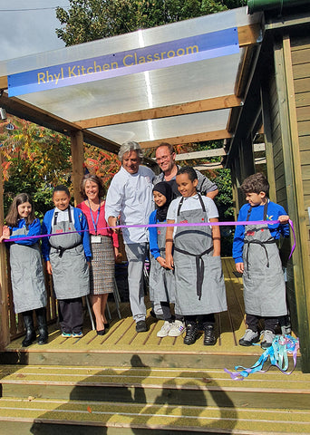 Official opening of Rhyl Kitchen Classroom with chef Giorgio Locatelli