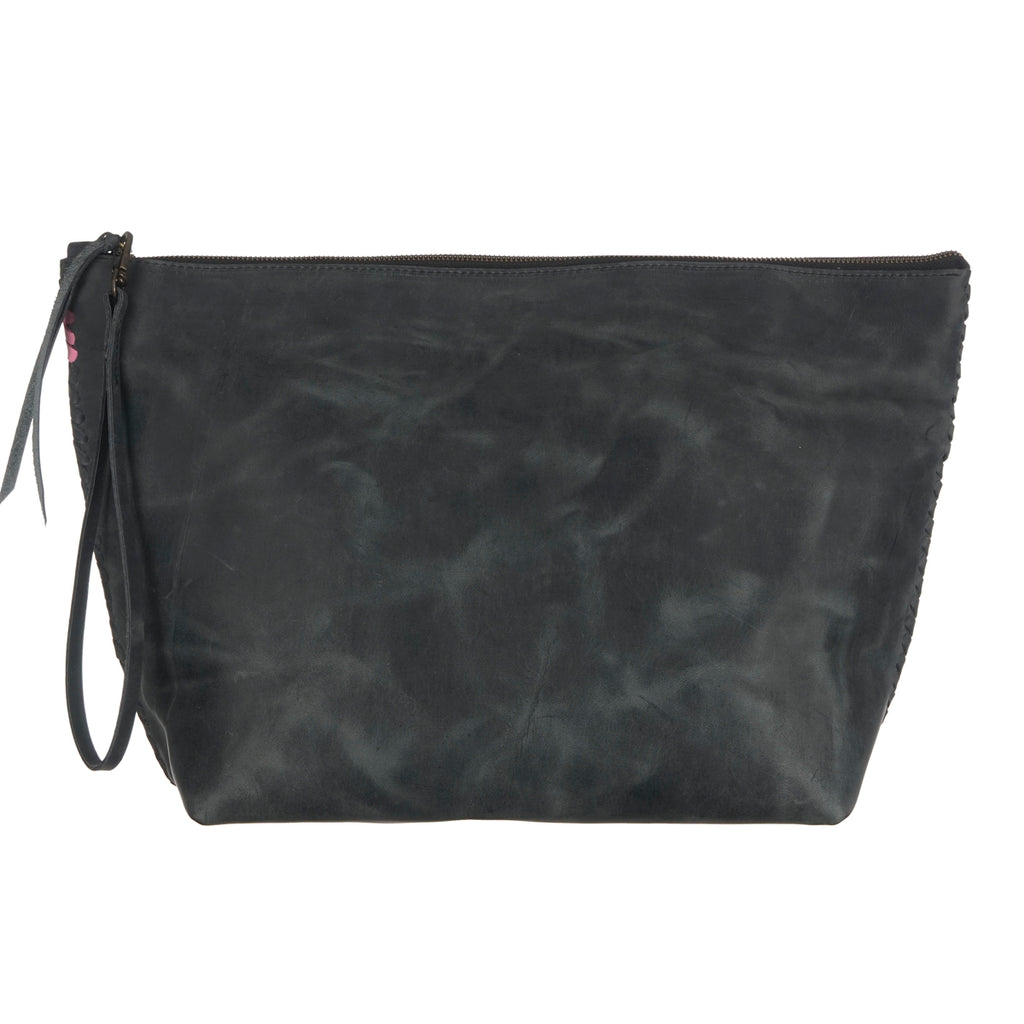 Black Pouch with hand painted Arrows – Pata Lifestyle