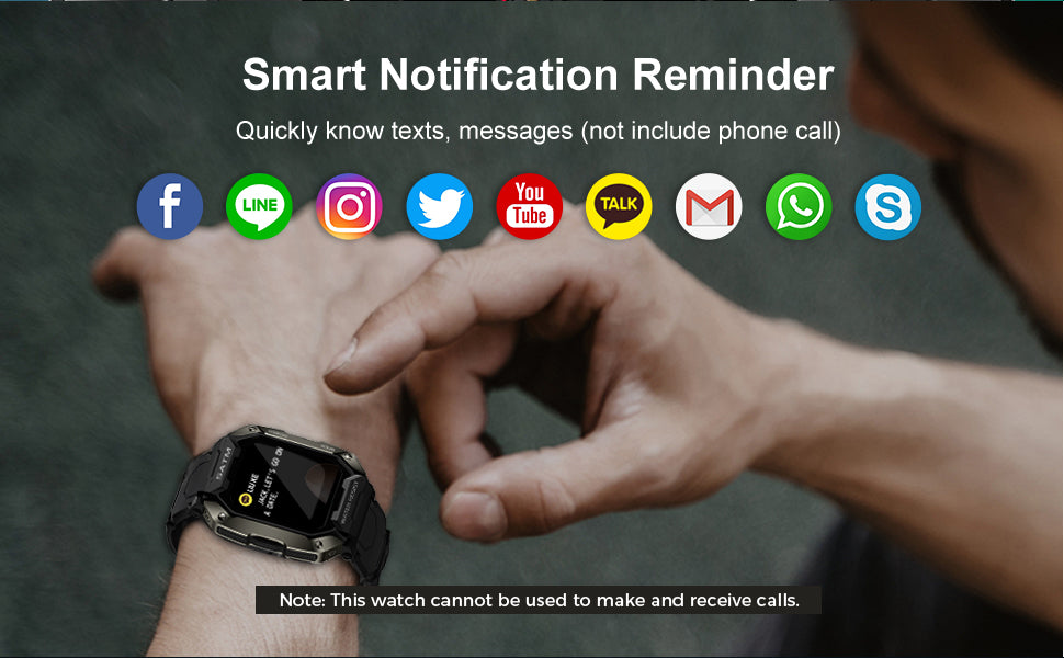 AMAZTIM C20 Smartwatch smartwatch message remind
