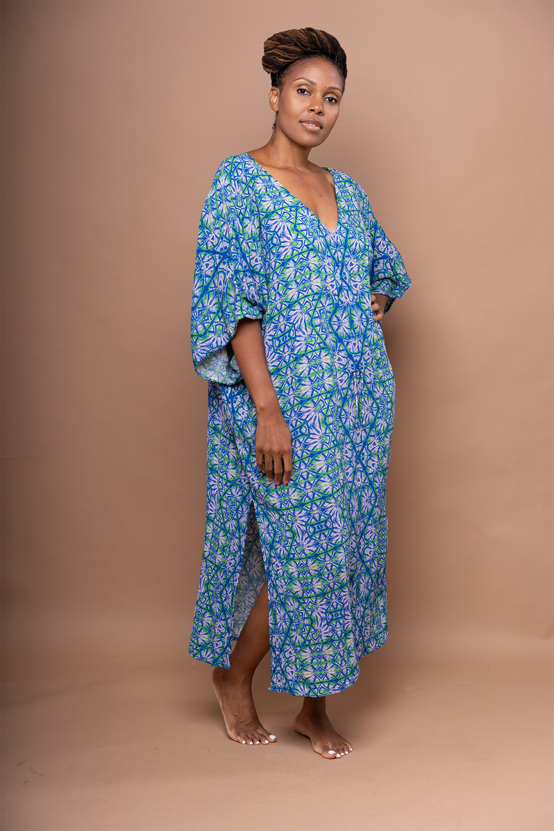Obaatan Kaftan+Maxi Dress - Octavia Majorelle (Bamboo Rayon) – The Canvas