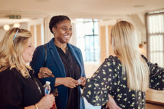 Rosemary Madagwa (Lava Cap), Julia Vearncombe (Skin Genius) and Eleanor Morton-Hooper (CEW UK) at the award event