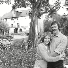 Meryl and Jerry Butler outside Chirk Mill 1982