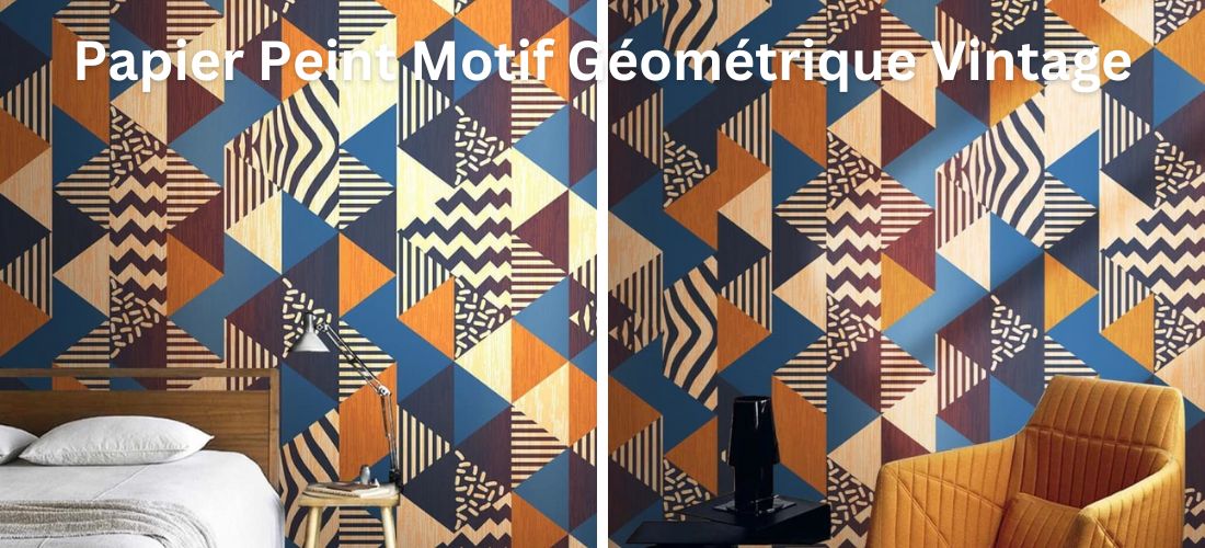 Vintage Geometric Pattern Wallpaper