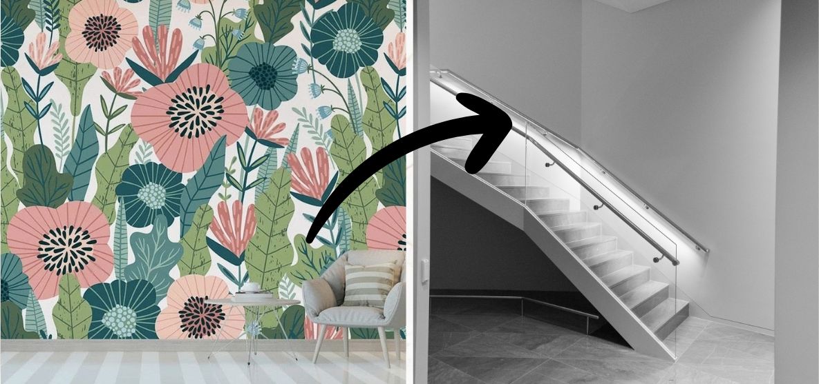 modern stairwell wallpaper