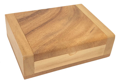 GANIS WOODEN DOUBLE DRAW MUTI BOX