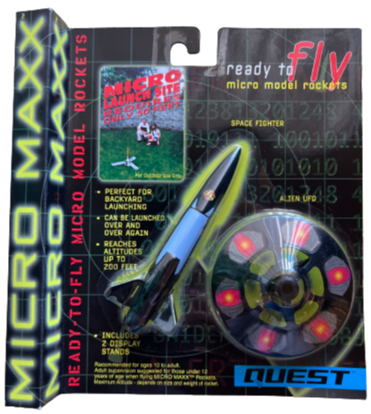 Rijp Mona Lisa driehoek Quest Micro Maxx™ UFO Flying Saucer & Space Fighter Dual Rocket Pack - –  AeroTech/Quest Division, RCS Rocket Motor Components, Inc