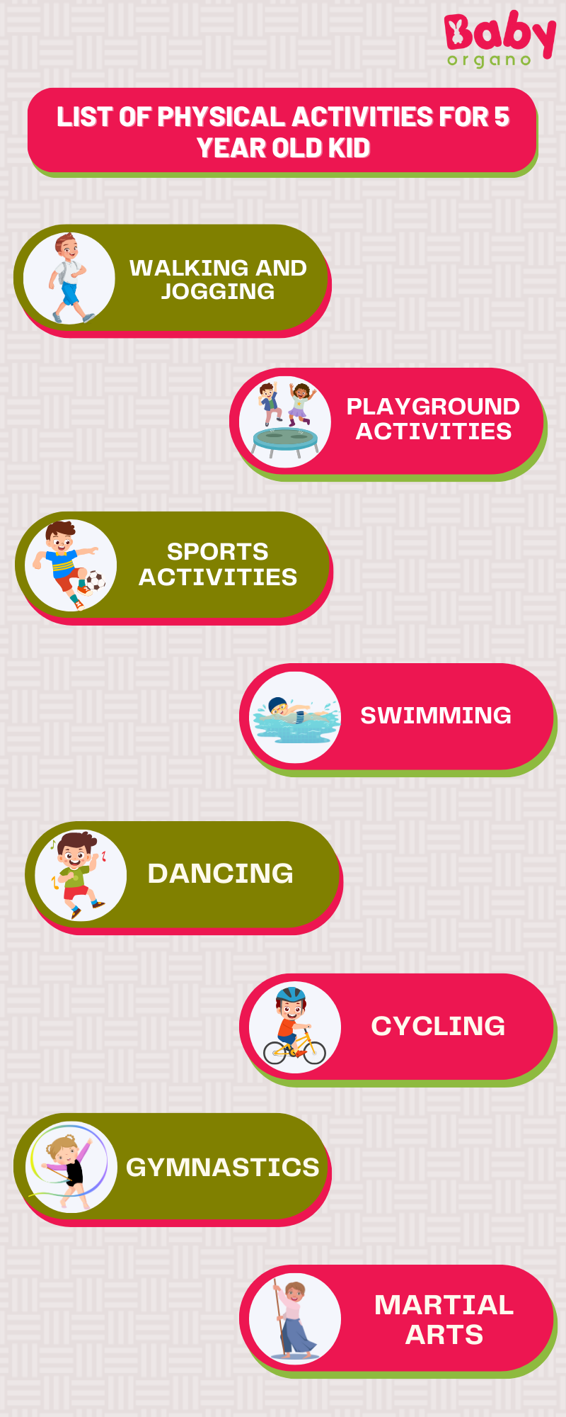 List of physical activities for kids