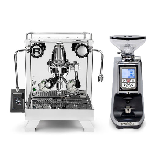 Beginner Espresso Machine and Grinder Bundle, Breville Bambino Plus