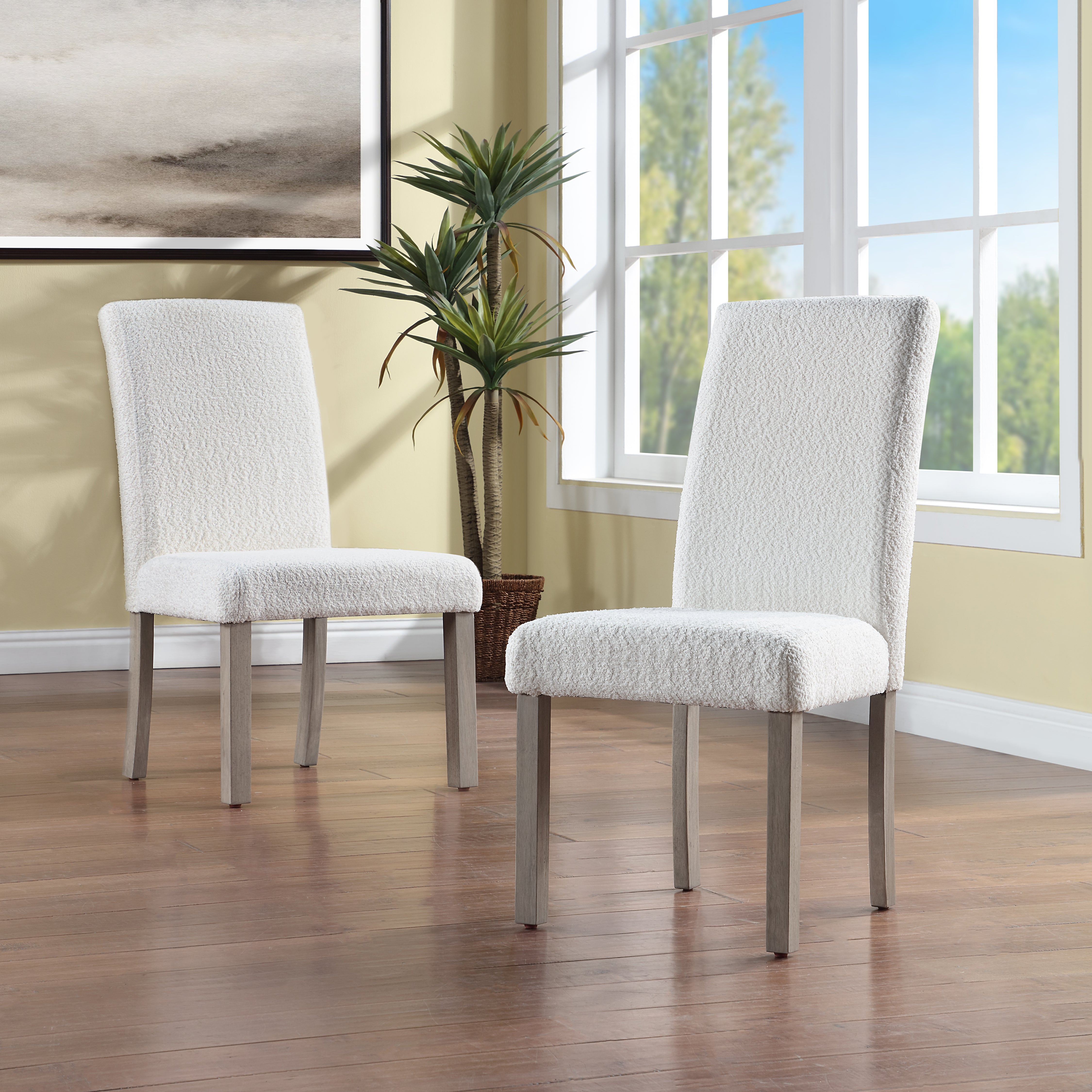 Dolly boucle dining chair - set of two - Laura James