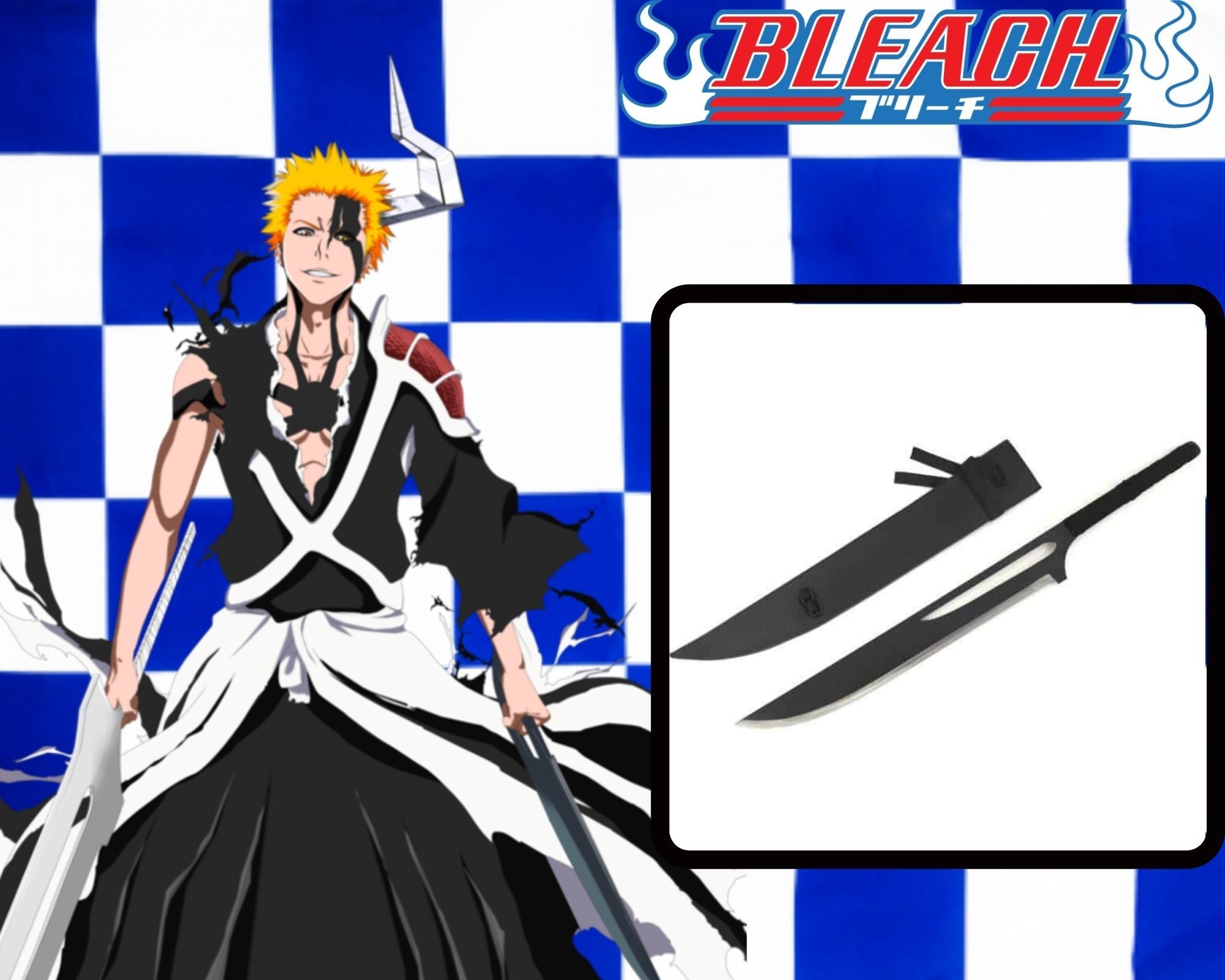 Ichigo Fullbring Bankai Sword - Carbon Steel 1 - Replica Dungeon