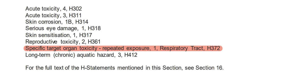 AEP poses significant respiratory hazards to epoxy users when exposure is repeated