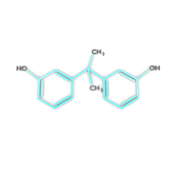 Bisphenol-A molecule. A building block for the epoxy resins