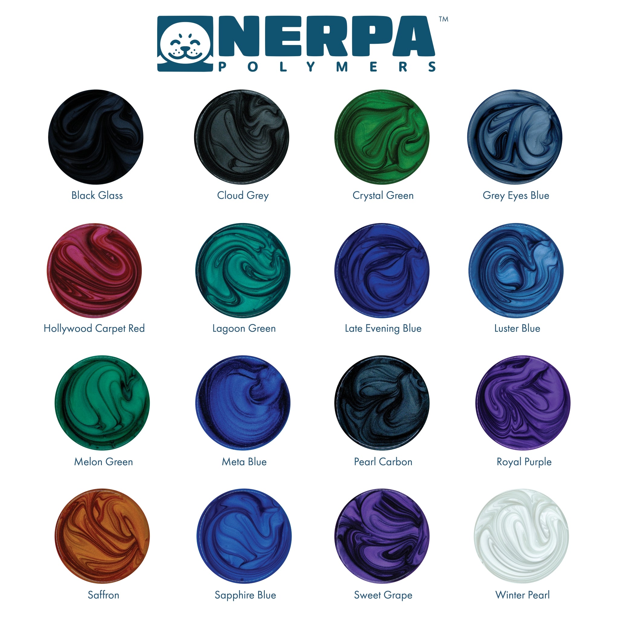 Nerpa Polymers Pearlescent Colour Pigments Palette