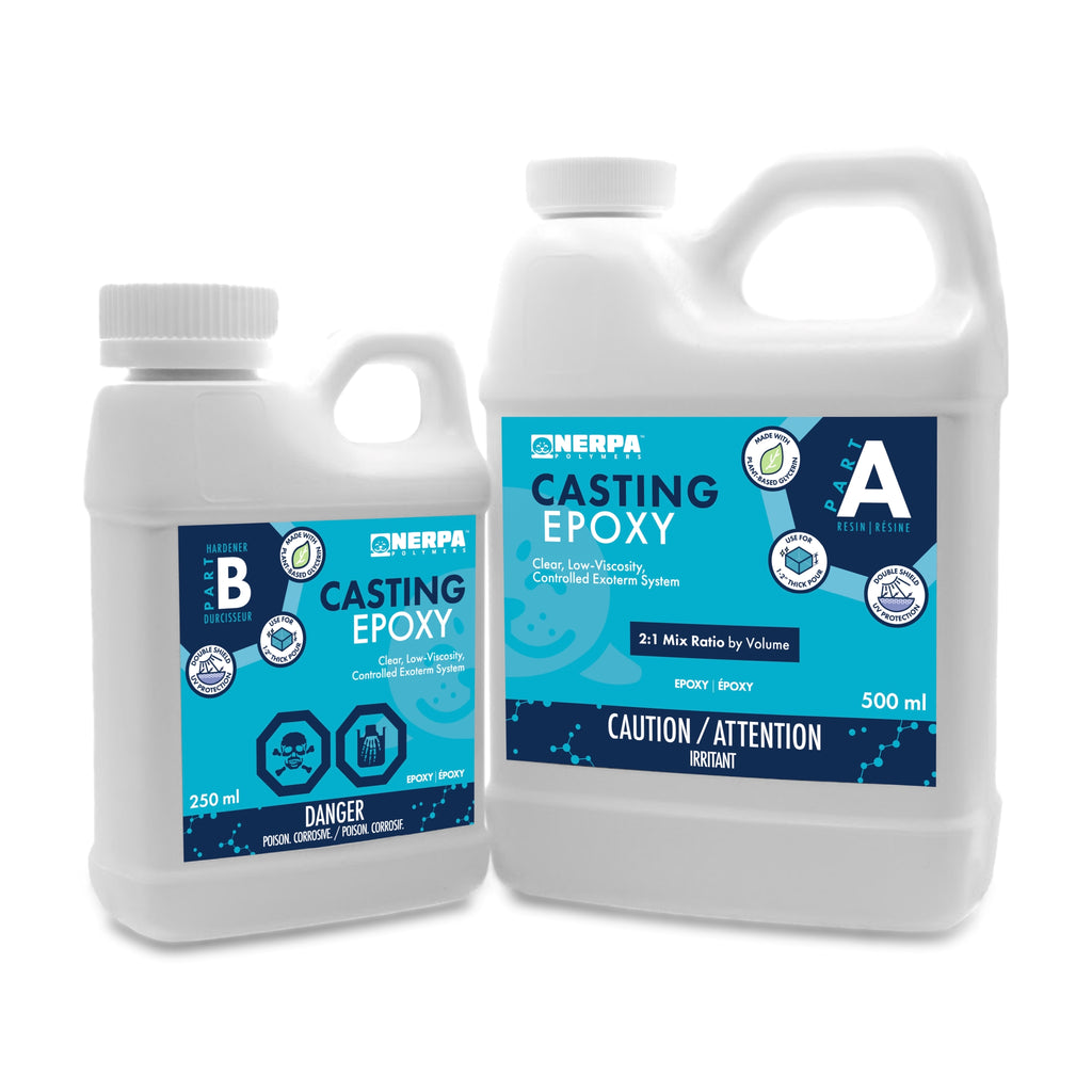 Nerpa Casting Epoxy is a low viscosity system optimized for air release