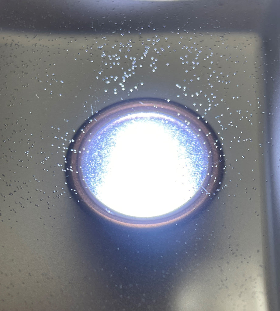 microbubbles often stay in epoxy layer in thicker formulations