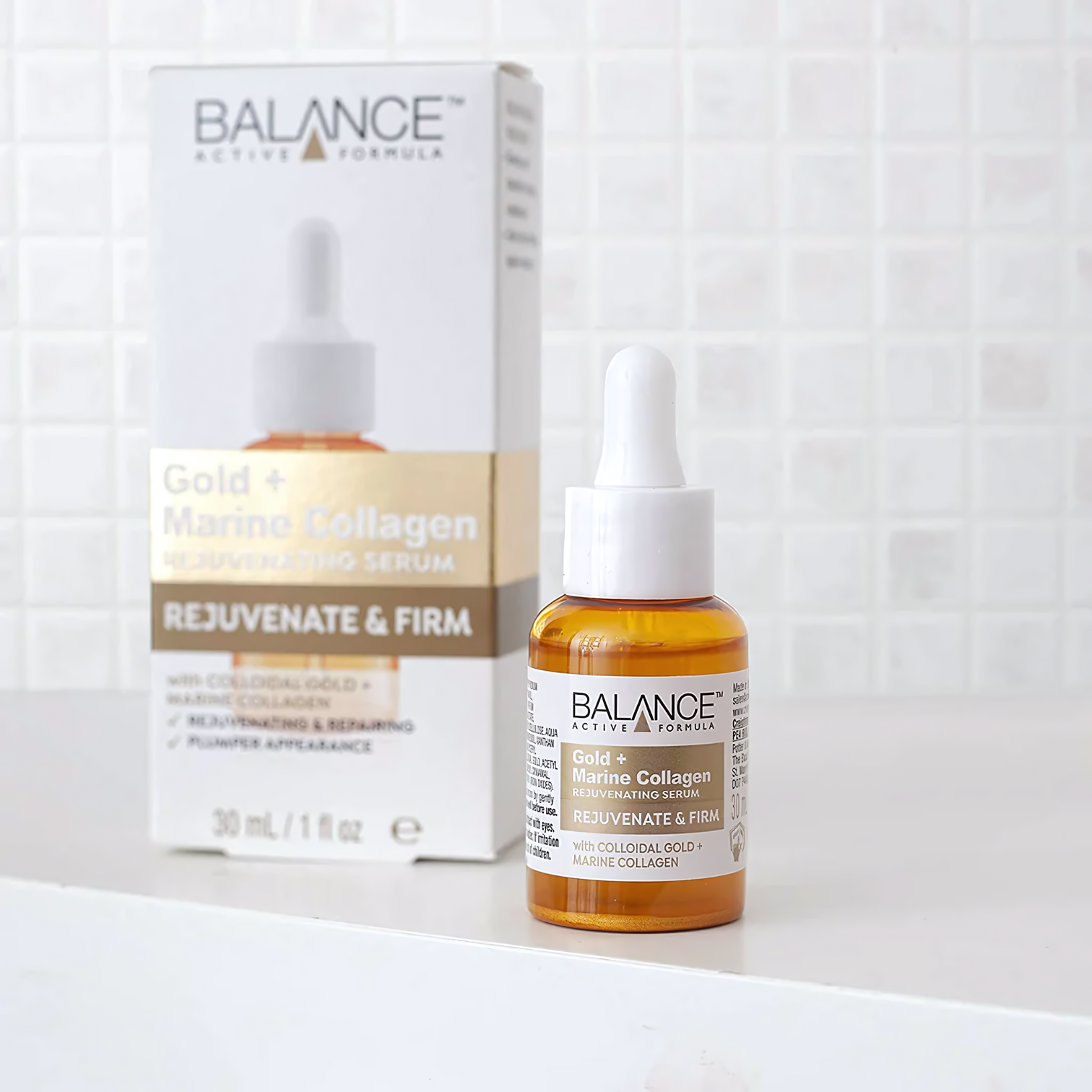 Balance Gold + Marine Collagen Rejuvenate and Firm Serum 30ml