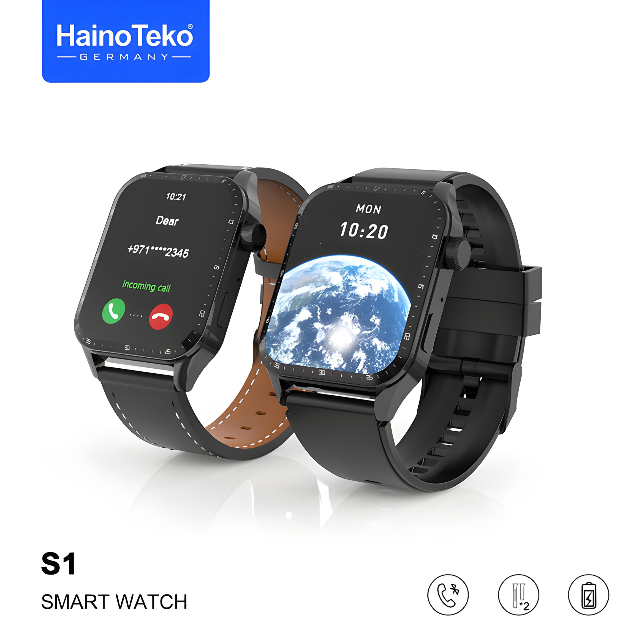 &nbsp;Haino Teko Germany, Smartwatch Strap, 2-Pack, Interchangeable, Durable, Comfortable, Stylish, Fashionable, Smartwatch Accessories, Haino Teko Germany S1